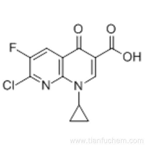 7-Chloro-1-cyclopropyl-6-fluoro-4-oxo-1,4-dihydro-1,8-naphthyridine-3-carboxylic acid CAS 100361-18-0